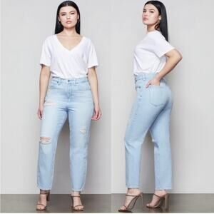 Good American Good Vintage Distressed Jeans Light Wash